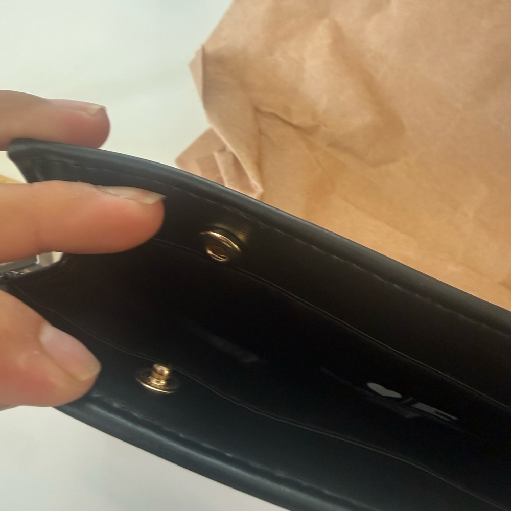 Yves Saint Laurent Black Leather Pouch with Pink Lipsticks - Picture 3 of 5